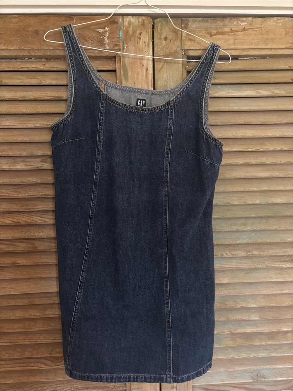 GAP Indigo Scoop Neck Denim Tank Dress